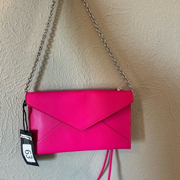 Rebecca Minkoff bright pink crossbody envelope bag - Picture 11 of 12